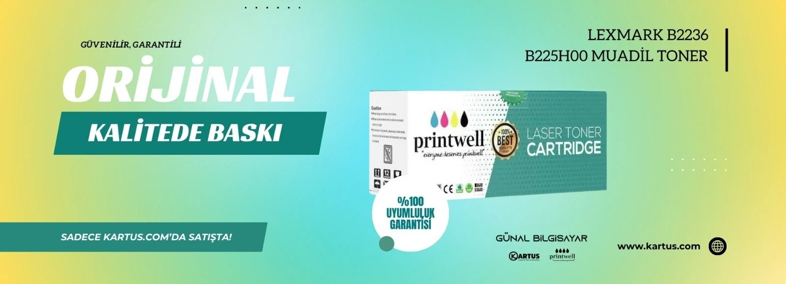 Lexmark B2236-B225H00 Muadil Toner Yüksek Kapasite