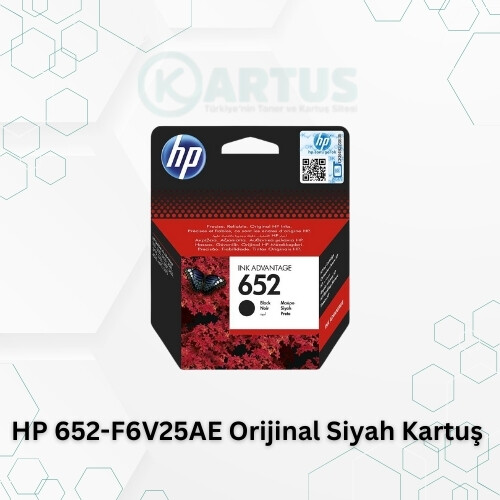 HP 652-F6V25AE Orijinal Siyah Kartuş – Keskin Baskılar