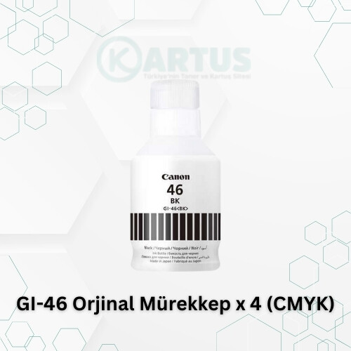 Canon GI-46 Orijinal Mürekkep – Uzun Ömürlü ve Canlı Renkler