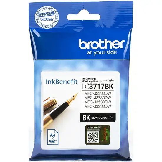 Brother LC-3717 Siyah Orijinal Kartuş - 1