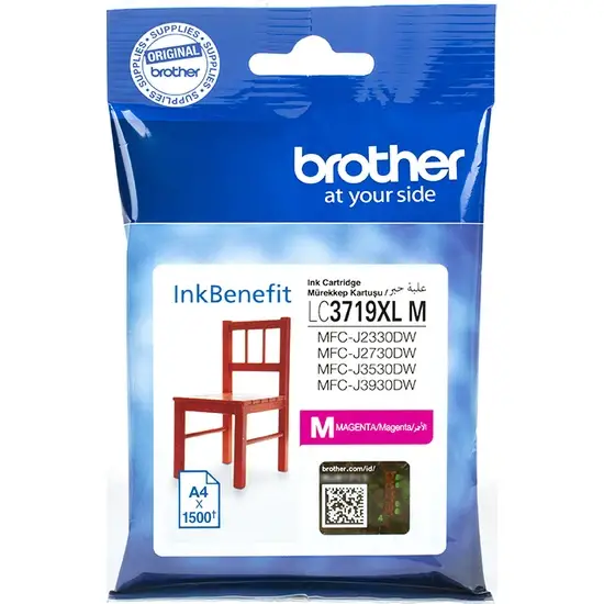 Brother LC-3719XL Kırmızı Orijinal Kartuş Yüksek Kapasiteli - 1