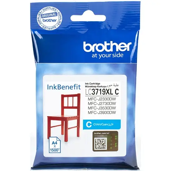 Brother LC-3719XL Mavi Orijinal Kartuş Yüksek Kapasiteli - 1