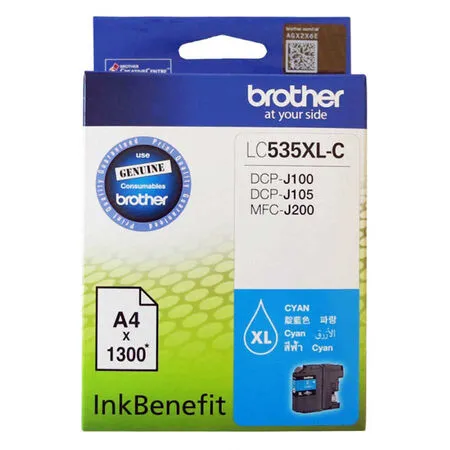 Brother LC535XL Mavi Orijinal Kartuş - 1