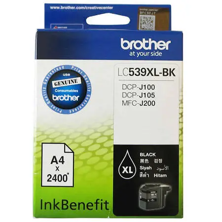 Brother LC539XL Siyah Orijinal Kartuş - 1