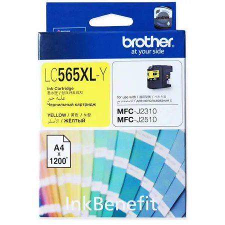 Brother LC565XL Sarı Orijinal Kartuş - 1