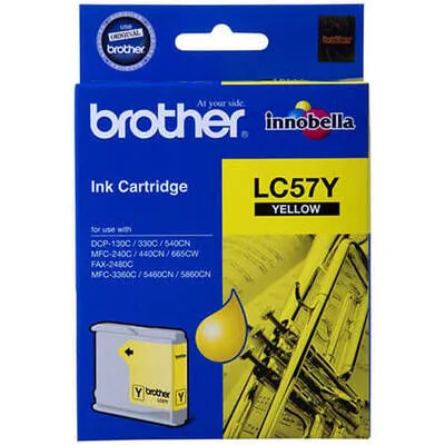 Brother LC57Y-LC1000 Original Yellow Cartridge - Brother