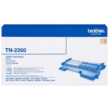 Brother TN-2260 Original Black Toner Cartridge - Brother