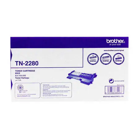 Brother TN-2280 Original High Yield Black Toner Cartridge - 1