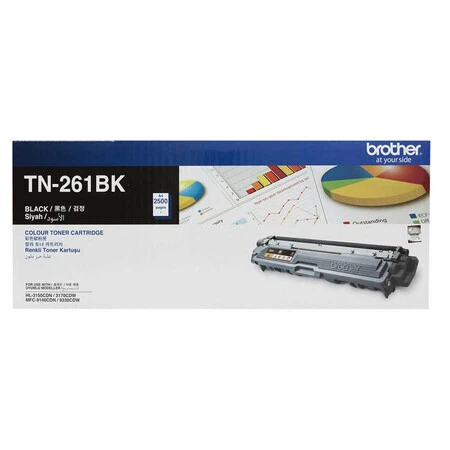 Brother TN-261 Original Black Toner Cartridge - 1