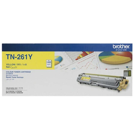 Brother TN-261 Original Yellow Toner Cartridge - 1