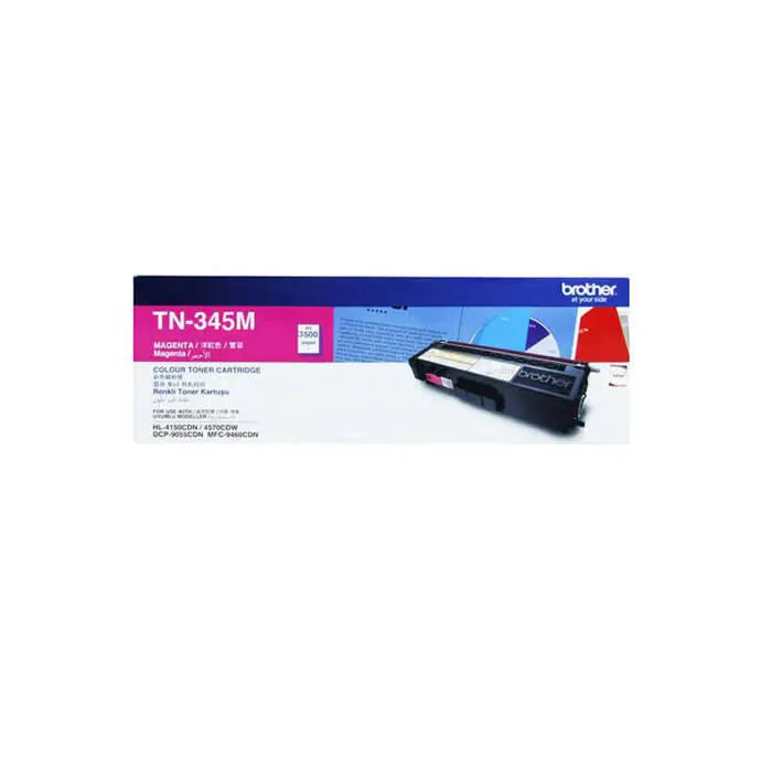 Brother TN-345 Original High Yield Red Toner Cartridge - 1
