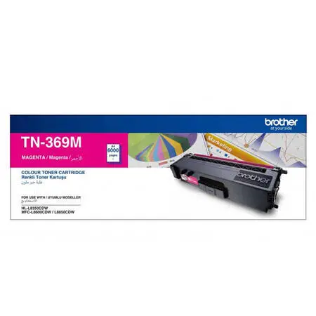 Brother TN-369 Original High Yield Red Toner Cartridge - 1