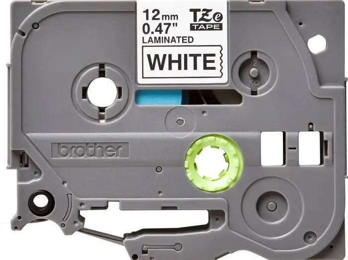 Brother TZe-231 12mm Black on White Laminated Label - 1