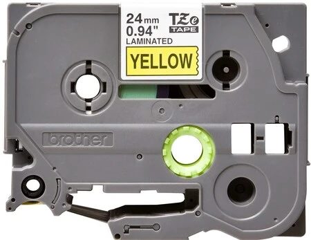 Brother TZe-651 24mm Black on Yellow Laminated Label - 2