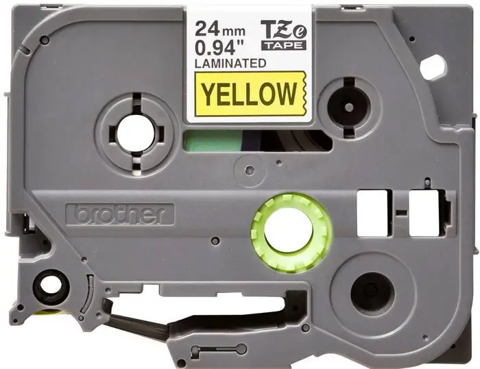 Brother TZe-651 24mm Black on Yellow Laminated Label - 2