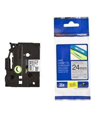 Brother TZe-M951 24mm Black on Matte Silver Label - 1