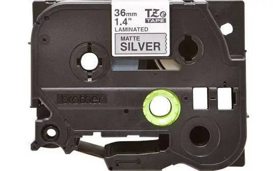 Brother TZe-M961 Silver on Black Original Label Tape - 2