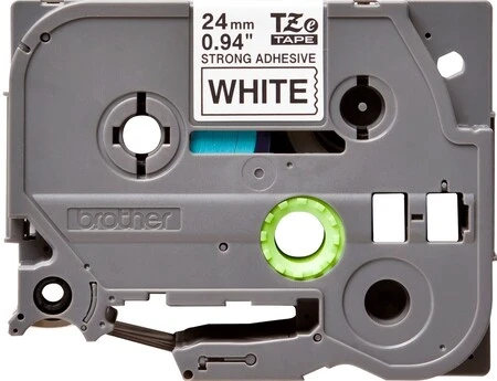 Brother TZe-251 24mm Beyaz Siyah Güçlü Yapışkanlı Etiket - Brother