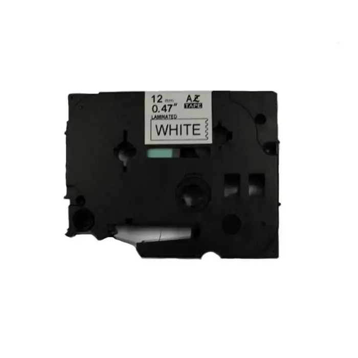Brother TZe-S261 Compatible Black on White Adhesive Label - 1