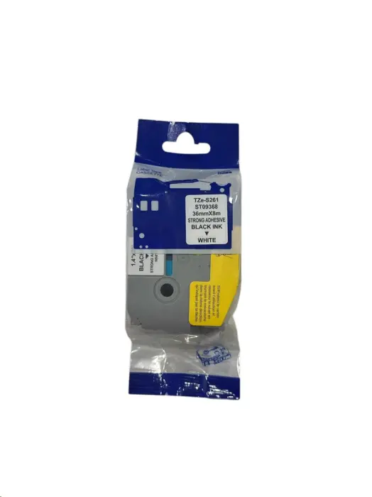 Brother TZe-S651 Compatible Black on Yellow Adhesive Label - 1