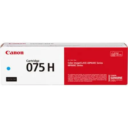 Canon 075H-6368C001 Cyan High Capacity Original Toner - 1
