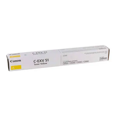 Canon C-EXV-51 Sarı Orijinal Fotokopi Toneri - 1