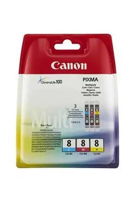 Canon CLI-8C/CLI-8M/CLI-8Y Original Cartridge Advantage Pack - 1