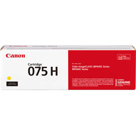 Canon CRG-075H 6366C002 Sarı Yüksek Kapasiteli Orijinal Toner - 1