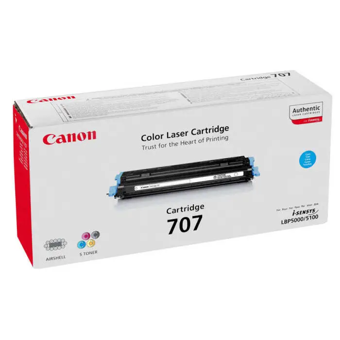Canon CRG-707 Cyan Original Toner - 1