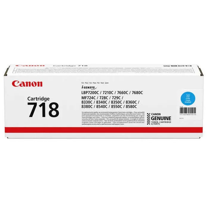 Canon CRG-718 Cyan Original Toner - 1