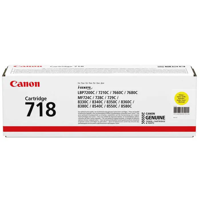Canon Crg-718 Orijinal Sarı Toner - 1