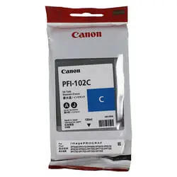 Canon PFI-102C Cyan Original Cartridge - 1