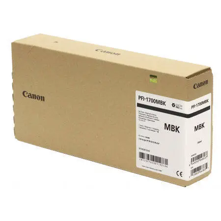 Canon PFI-1700MBK/0774C001 Matte Black Original Cartridge - 1