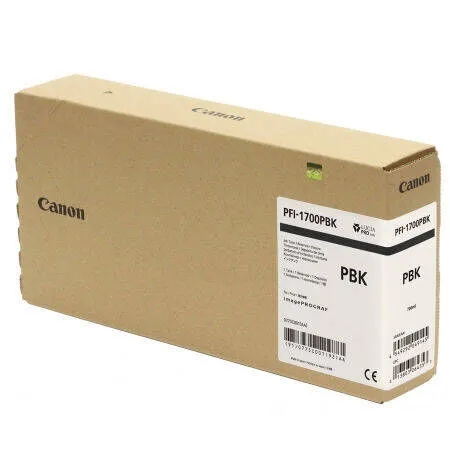 Canon PFI-1700PBK/0775C001 Foto Siyah Orijinal Kartuş - 1