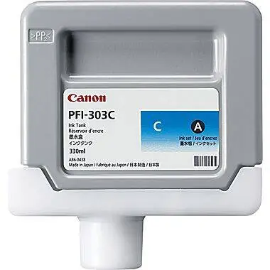Canon PFI-303 Cyan Original Cartridge - 1