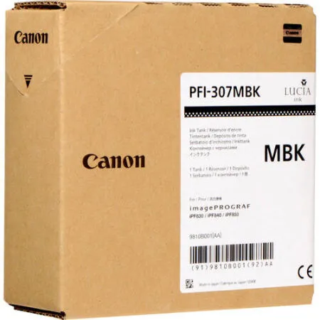 Canon PFI-307MBK Matte Black Original Cartridge - Canon