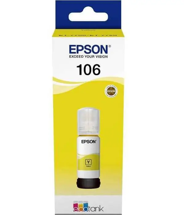 Epson 106-C13T00R440 Sarı Orijinal Mürekkep - 1