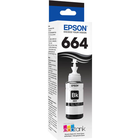 Epson 664 C13T66414A Siyah Orijinal Mürekkep - Epson
