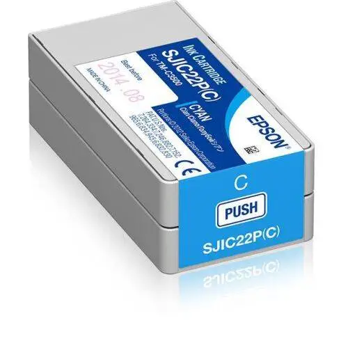 Epson SJIC22-C33S020602 Mavi Orijinal Kartuş - 1
