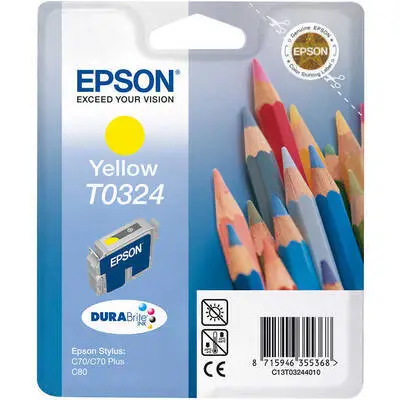 Epson T0324-C13T03244020 Sarı Orijinal Kartuş - 1