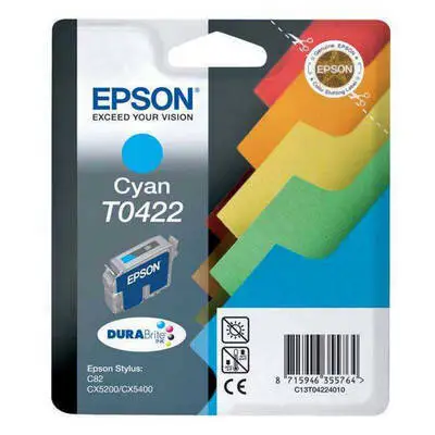 Epson T0422-C13T04224020 Mavi Orijinal Kartuş - 1