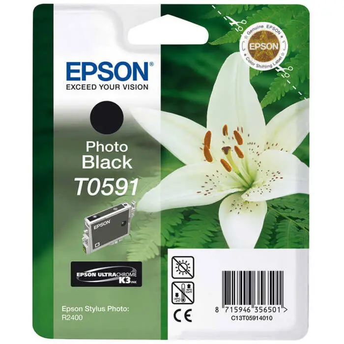 Epson T0591-C13T05914020 Foto Siyah Orijinal Kartuş - 1