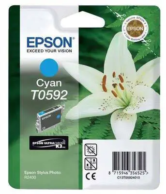 Epson T0592-C13T05924020 Mavi Orijinal Kartuş - 1