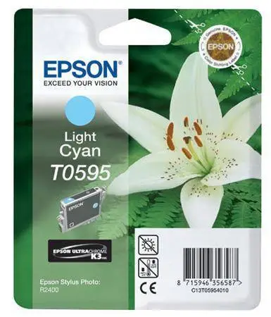 Epson T0595-C13T05954020 Açık Mavi Orijinal Kartuş - 1