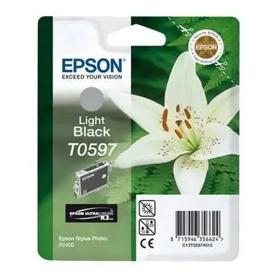 Epson T0597-C13T05974020 Açık Siyah Orijinal Kartuş - 1