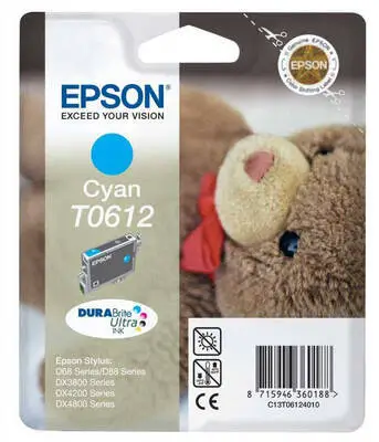 Epson T0612-C13T06124020 Mavi Orijinal Kartuş - 1
