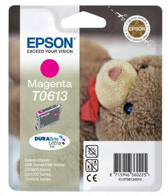 Epson T0613-C13T06134020 Kırmızı Orijinal Kartuş - 1
