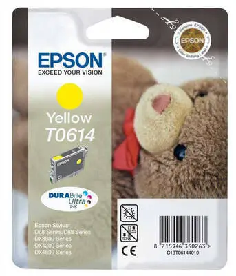Epson T0614-C13T06144020 Sarı Orijinal Kartuş - 1