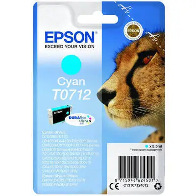 Epson T0712-C13T07124020 Mavi Orijinal Kartuş - 1