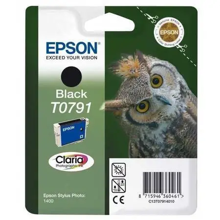 Epson T0791-C13T07914020 Siyah Orijinal Kartuş - 1